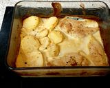 A picture of step 10 of My Chicken + Potatoes in A Creamy Mustard Sauce. 🥰 #Maimmeal.