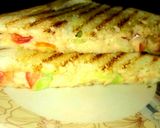 A picture of step 4 of Veg grill sandwich.