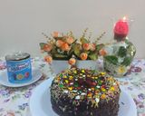 A picture of step 7 of Dates Chocolate cake.