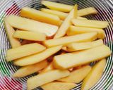 Hình bước làm 1 của món Khoai tây lắc phô mai
