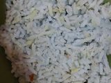 Nasi telang bakar ayam kemangi