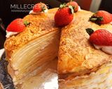 Foto langkah ke 6 dari resep Tiramisu Crepes Cake.