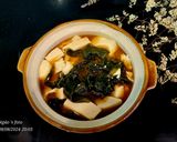 Hình bước làm 3 của món Canh miso đậu, rong biển