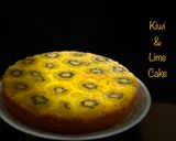 A picture of step 8 of Kiwi and lime upside down cake.