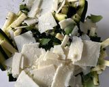 A picture of step 3 of Zucchini Salad with Pecorino, Basil and Almonds.