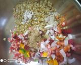 A picture of step 4 of Jowar (sorghum) chaat salad.