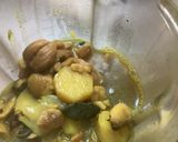 Une image de l'étape 4 de Velouté 🍄🪵châtaignes 🌰champignons de Paris🧀fromage de brebis🍁.