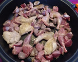 Foto del paso 3 de la receta: Arroz con codornices mollejas de pollo y setas shiitake
