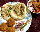 A picture of step 6 of "Golden temple🙏 feast" non vegetarian amritsari special.