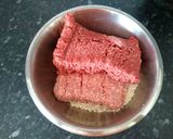A picture of step 1 of Home made Meatballs, Pasta & tomato sauce.