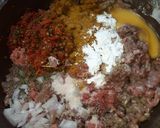 A picture of step 1 of Meat rolls.