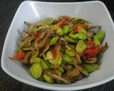 Foto langkah ke 3 dari resep Teri Goreng Petai.