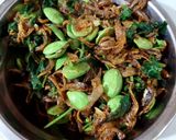Foto langkah ke 9 dari resep Nasi bakar teri petai.