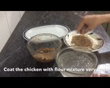 A picture of step 3 of Zinger burger recipe restaurant style.