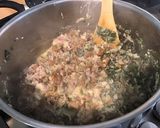 Une image de l'étape 12 de Trio de pâtes aux girolles, pancetta, emmental et persil (pasta cheese).