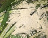 A picture of step 3 of Kurkuri Bhindi fry.