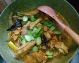 Foto langkah ke 4 dari resep Ayam bumbu kuning + pete.