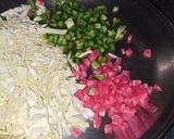 A picture of step 1 of Chinese Fried Rice.