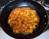 A picture of step 6 of Peach Panna Cotta.