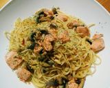 Foto langkah ke 7 dari resep Spaghetti Aglio Olio Salmon.