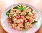 Hình bước làm 6 của món 🌱 Salad Đậu Gà & Trái Cây Thuần Chay (Vegan)
