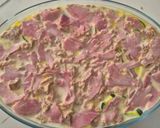 Une image de l'étape 5 de Clafoutis salé au thon, courgettes et jambon blanc.