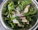 A picture of step 3 of Mint Coriander Chutney.