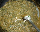A picture of step 3 of Conchiglioni Pasta with Spinach and Cheese.