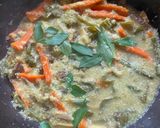A picture of step 6 of Aviyal- Onam Sadya dish.