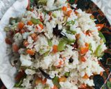 A picture of step 6 of Leftover Rice Pulau.