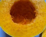 Foto del paso 1 de la receta: Calabaza rellena de verduras y queso 🎃