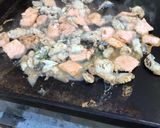 Une image de l'étape 10 de Trio de poissons marinés à la plancha.