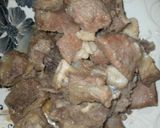 A picture of step 1 of Beef karahi.