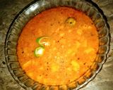 A picture of step 3 of Aloo ki Tarkari.