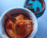 A picture of step 2 of Garlic chilli paste.