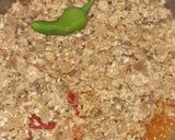 A picture of step 4 of Hyderabadi Khageena.