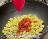 A picture of step 11 of Fresh Herb Gnocchi with Tomato, Basil and Mozzarella.