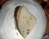 A picture of step 9 of Tandoori paneer tikka grilled tortilla wrap.