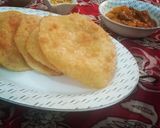 A picture of step 17 of Daal kachori with Aloo tarkari.