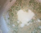 A picture of step 6 of Methi Matar Malai.