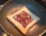 Foto langkah ke 4 dari resep Roti bakar slice beef simple ala bunvan.