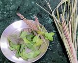 A picture of step 1 of Holy Basil (Tulsi) masala Chai.