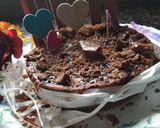A picture of step 5 of Choco Biscuit cake.