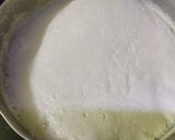 A picture of step 1 of Rasgulla Kheer or Rosogollar Payesh.