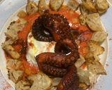 A picture of step 3 of Grilled Octopus on Salmorejo Crostini with Mozzarella Cream.