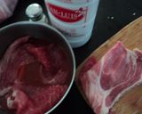 Foto del paso 1 de la receta: Carne adobada a lo fácil tipo de rancho con guacamole a la cerveza con menta