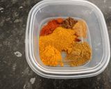 A picture of step 2 of McPhee's Coconut and Bell Pepper King Prawn Curry.