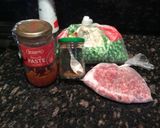 A picture of step 1 of Bazella (Mince with peas and rice).