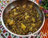 A picture of step 3 of Cowpea Beans Hari Pyaaz and Aloo Methi.