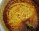 A picture of step 6 of Beef haleem with boil rice.